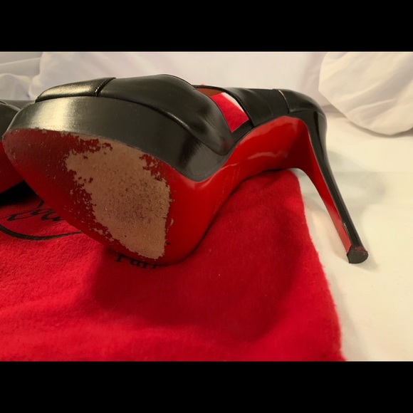 Christian Louboutin Open Toe Booties - Picture 4 of 8